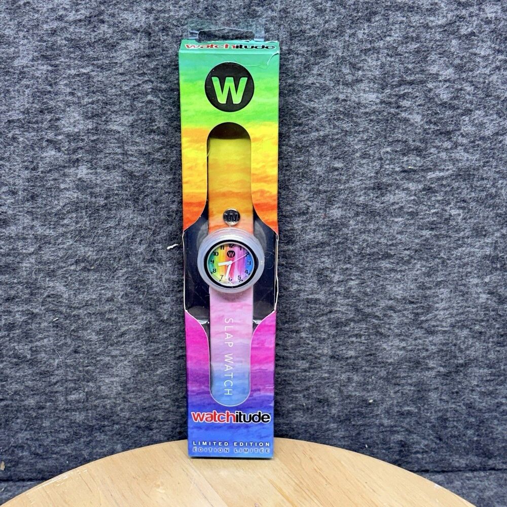 Rare Watchitude Slap On Watch #187 Water Colors Limited Edition NOS